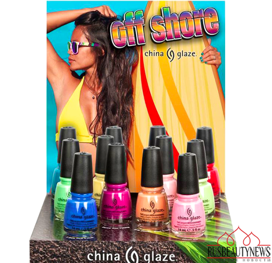 China Glaze Off Shore Summer 2014 Collection look