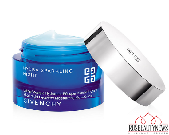 Givenchy Hydra Sparkling Night Recovery Moisturizing Mask&Cream look