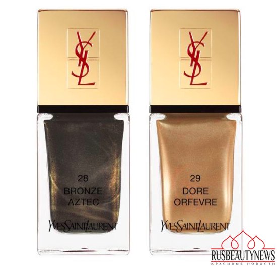 YSL Wildly Gold Holiday 2014 Collection  nail