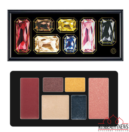 Shiseido Sparkling Party Holiday 2014 Palette look1