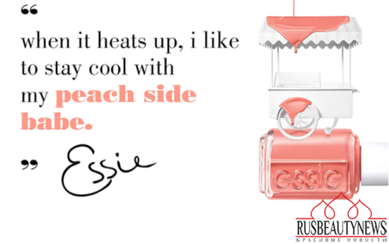 Essie Peach Side Babe 2015 Summer Collection look2